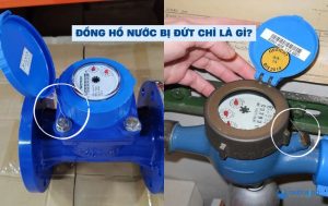 đồng hồ nước bị đứt chì