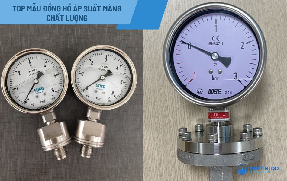 đồng hồ áp suất màng