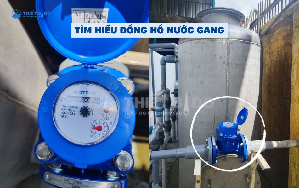 đồng hồ nước gang
