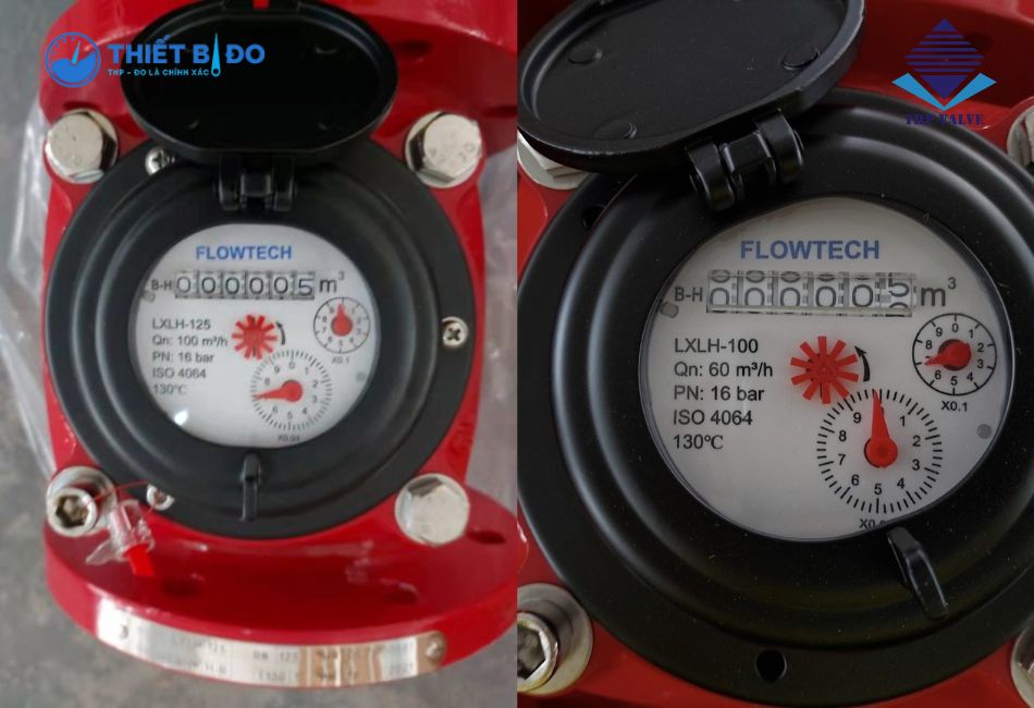 Đồng hồ đo nước nóng Flowtech DN100 chính hãng