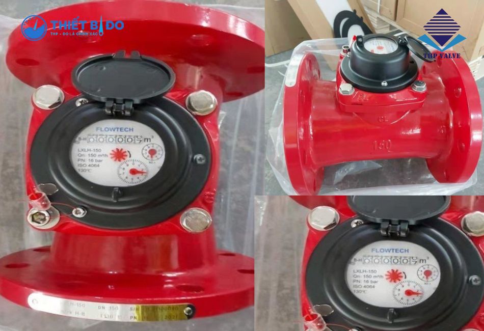 Đồng hồ đo nước nóng Flowtech DN150 chính hãng
