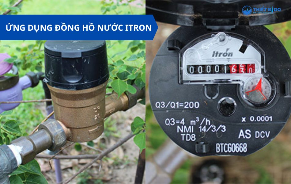 ứng dụng thực tế đồng hồ nước itron