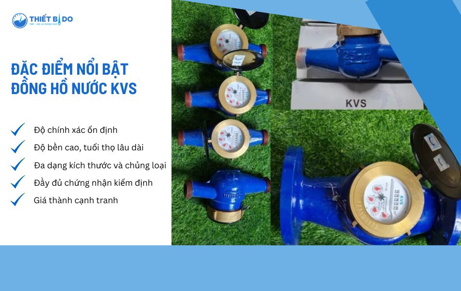 đặc điểm nổi bật đồng hồ nước kvs