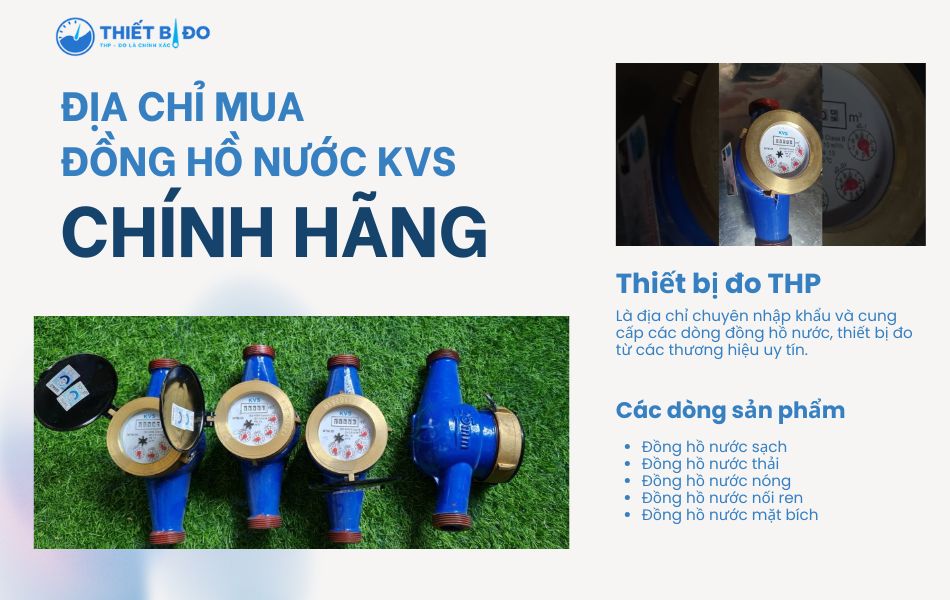 địa chỉ mua đồng hồ nước kvs
