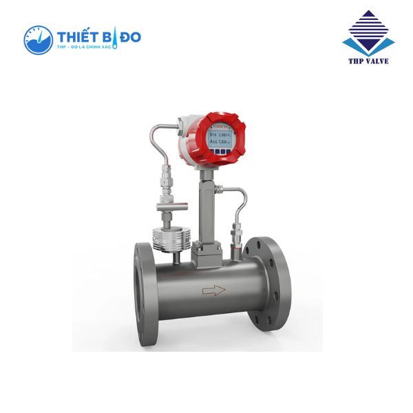 Đồng hồ đo lưu lượng hơi Supmea DN32 mặt bích có bù nhiệt độ và áp suất