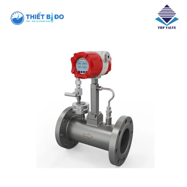 Đồng hồ đo lưu lượng hơi Supmea DN65 mặt bích có bù nhiệt độ và áp suất