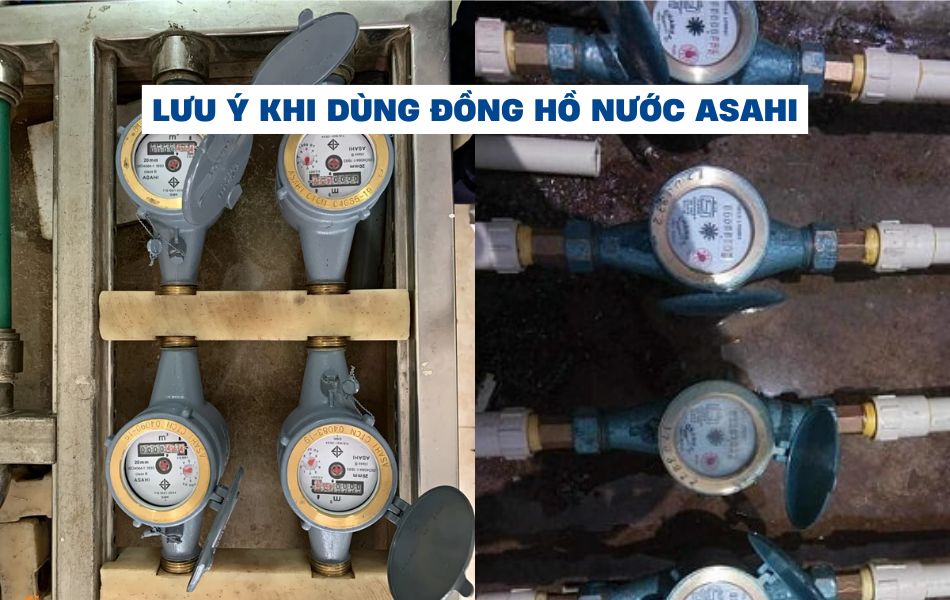 lưu ý khi dùng đồng hồ nước asahi