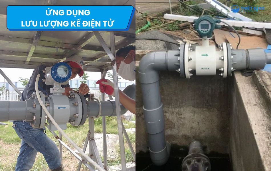 ứng dụng thực tế lưu lượng kế điện tử