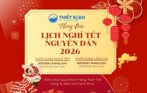 Thiết bị đo THP thông báo lịch nghỉ tết Bính Ngọ năm 2026
