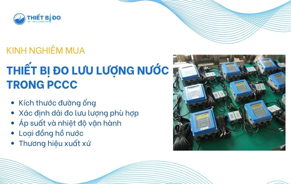 hướng dẫn chọn mua thiết bị đo lưu lượng nước pccc