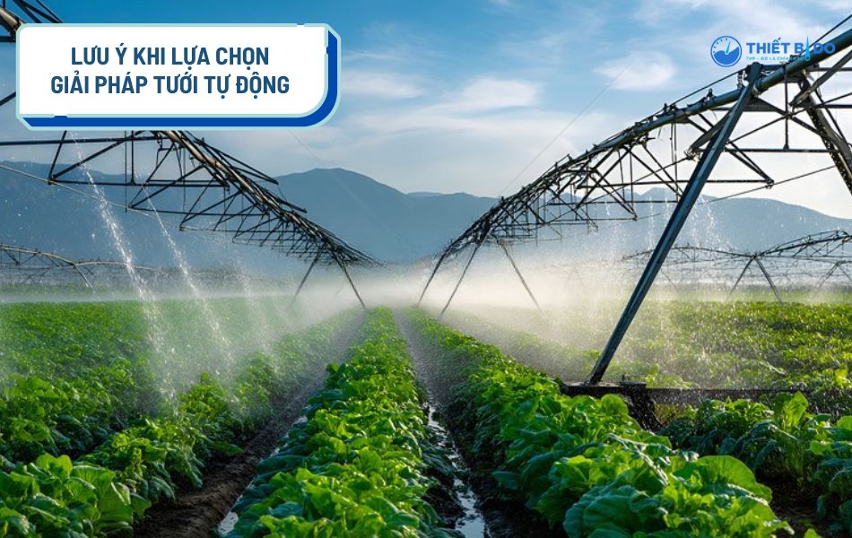 lưu ý khi lựa chọn hệ thống tưới tiêu tự động cho trang trại