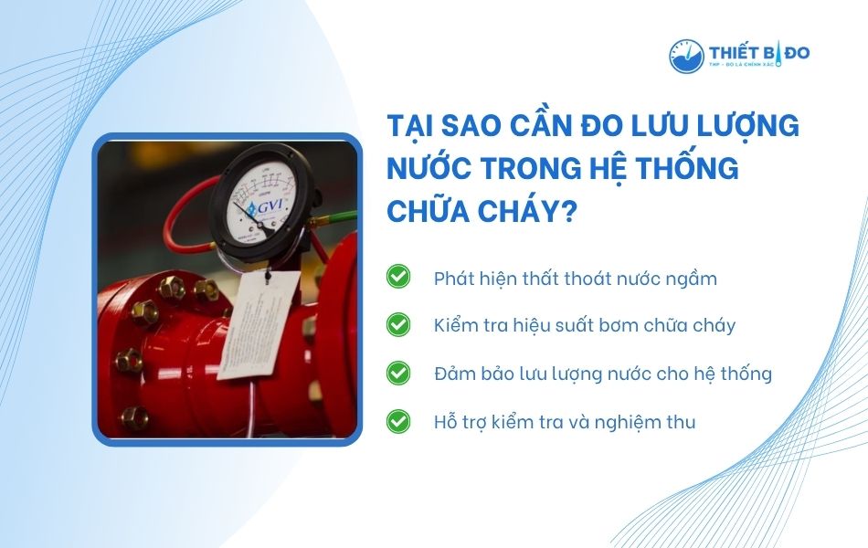 tại sao cần đo lưu lượng trong hệ thống pccc