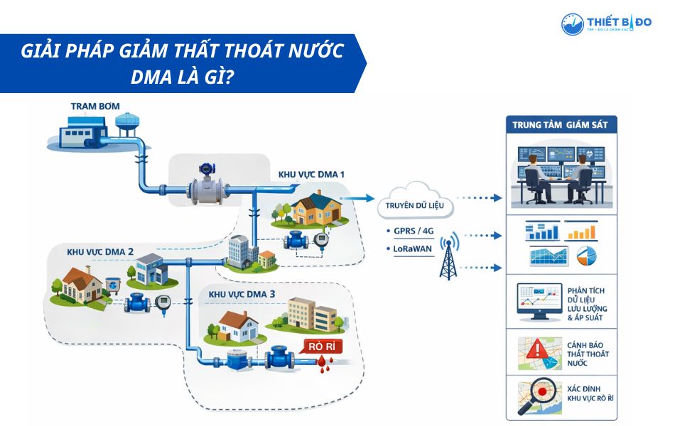 tìm hiểu về giải pháp giảm thất thoát nước dma