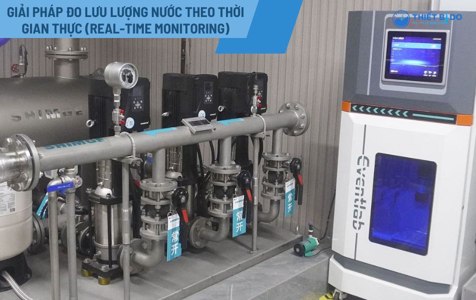 giải pháp đo lưu lượng nước theo thời gian thực (real-time monitoring)