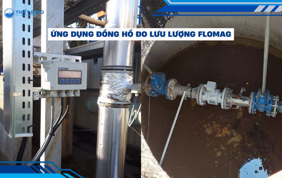 ứng dụng đồng hồ đo lưu lượng flomag