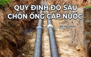 quy định độ sâu chôn ống cấp nước