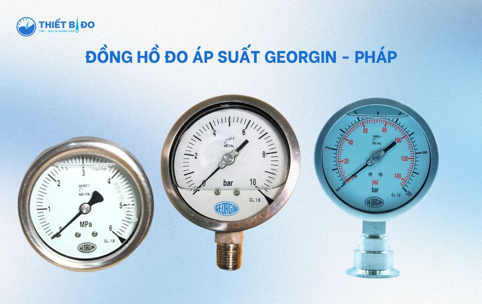 các loại đồng hồ đo áp suất georgin pháp